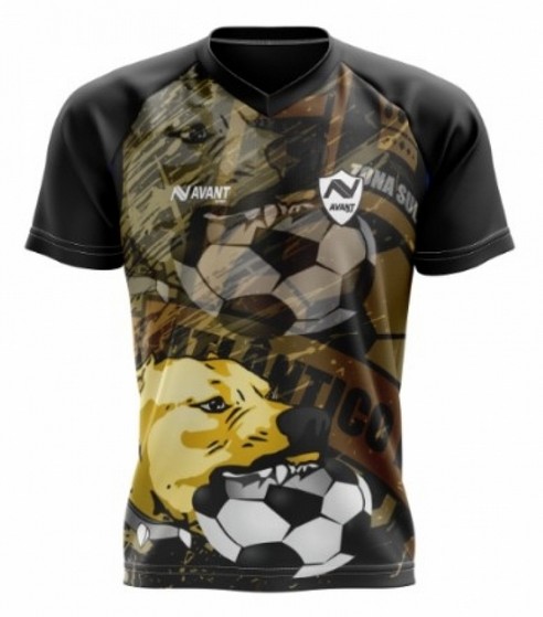 Camisas de Futebol Pretas Vila Buarque - Camisa Time de Futebol Personalizada