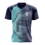 camisa de futebol azul e branco Tanquinho