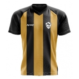 camisa de futebol preta fábrica vila prado