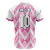 camisa de futebol rosa fábrica Vila Nova Conceição