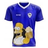 camisa esportiva azul orçamento Engenheiro Goulart