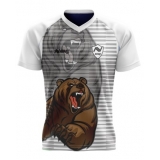 camisa esportiva branca Cidade Centenário