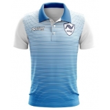 camisa polo azul personalizada Atibaia