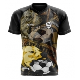 camisas de futebol pretas Araras