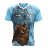 camisas esportivas azuis Aclimação