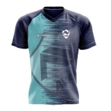 confecção de camisa de futebol branca e azul Paraisolândia