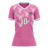 confecção de camisa de futebol rosa Ilhabela