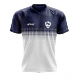 fábrica de camisa de futebol azul e branco Santa Efigênia