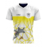 fornecedor de camisa esportiva branca av direitos humanos